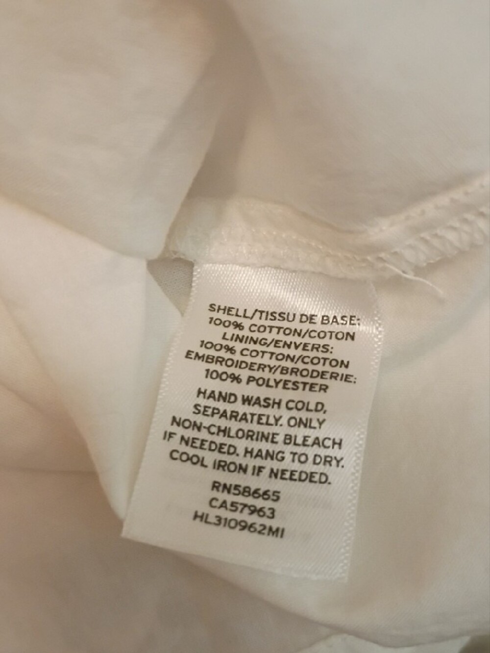 hinge White Cotton Lace-Trim Circle Mini Skirt, Sz 8, NWOT - Picture 10 of 11